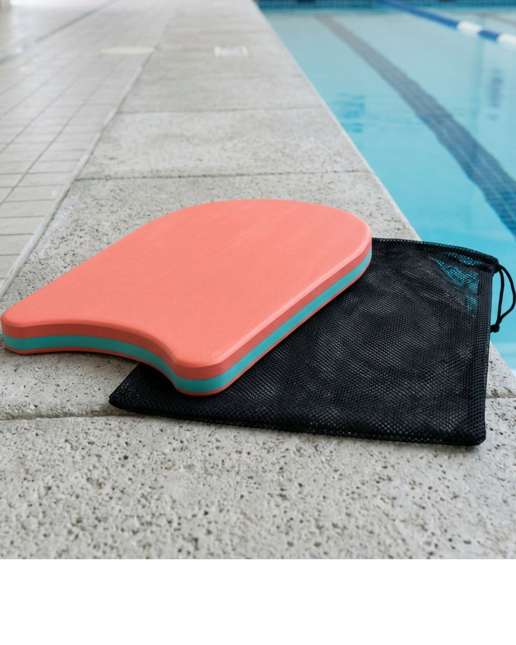 Fbktv Crescent EVA Swimming Kickboard 45 cm Coral - Lifestyle view
